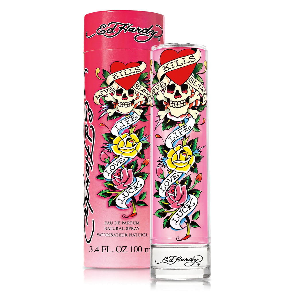 Ed Hardy Perfume for Women – Eau de Parfum Spray with Warm Amber Notes, 3.4 fl oz