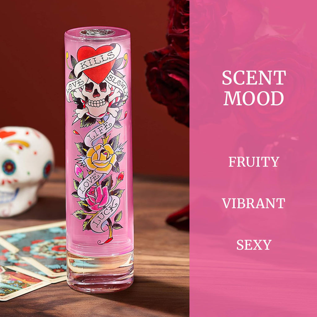 Ed Hardy Perfume for Women – Eau de Parfum Spray with Warm Amber Notes, 3.4 fl oz