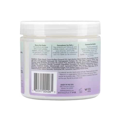 EDEN BodyWorks Lavender Aloe Hair + Body Butter (16 oz) – Hydrate, Calm & Soothe Hair & Skin