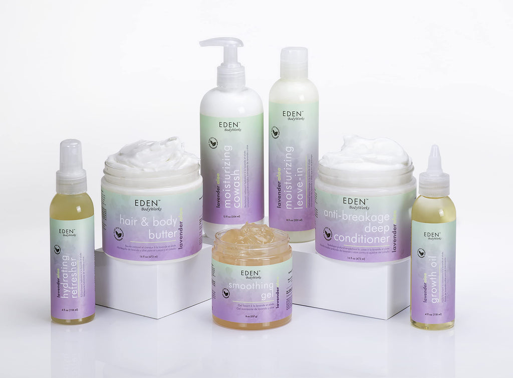 EDEN BodyWorks Lavender Aloe Hair + Body Butter (16 oz) – Hydrate, Calm & Soothe Hair & Skin