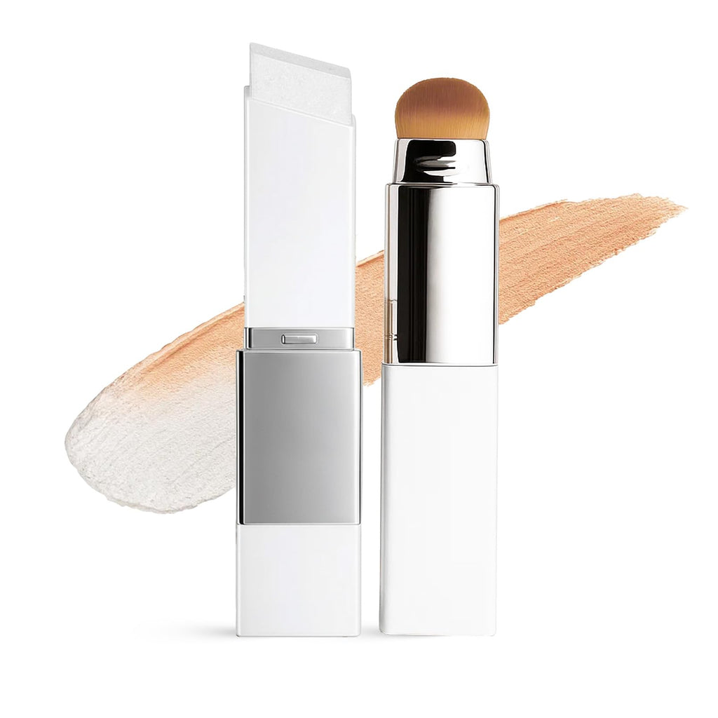 EELHOE Color Changing Foundation Stick – 2-in-1 Dual Ended with Built-In Brush | Hydrating Full Coverage