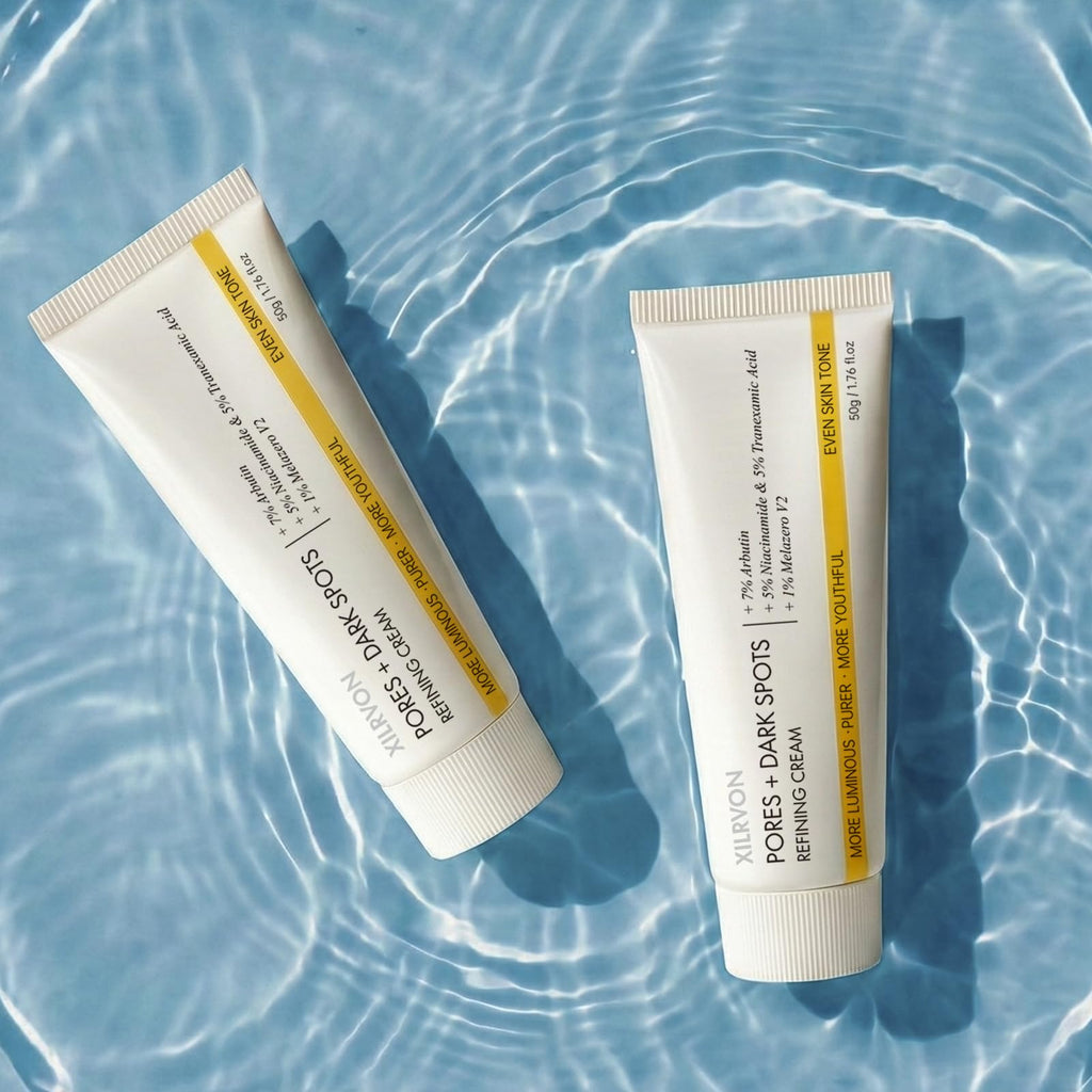 EELHOE 2PCS Pores + Dark Spots Refining Cream – Arbutin, Niacinamide, Tranexamic Acid & Melazero | Pore-Minimizing, Hydrating Daily Moisturizer 50g x 2