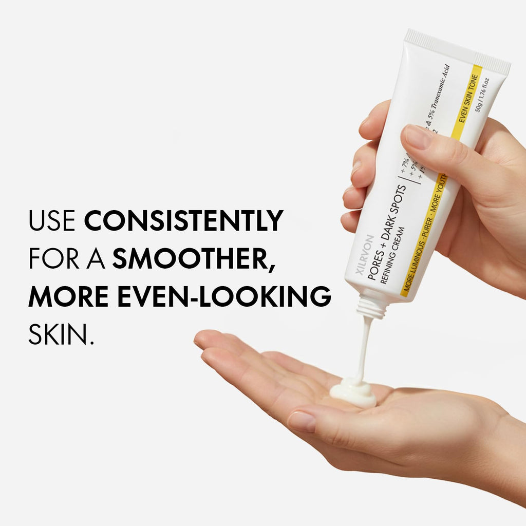 EELHOE 2PCS Pores + Dark Spots Refining Cream – Arbutin, Niacinamide, Tranexamic Acid & Melazero | Pore-Minimizing, Hydrating Daily Moisturizer 50g x 2