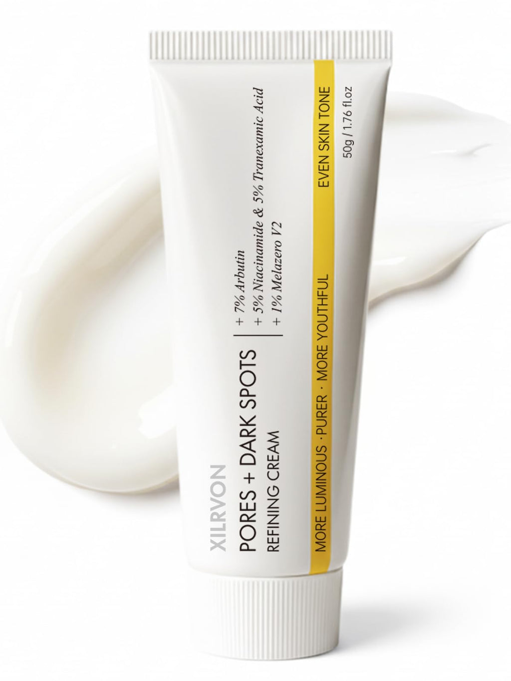 EELHOE Pores + Dark Spots Refining Cream with Arbutin, Niacinamide & Tranexamic Acid | Gentle Hydrating Daily Moisturizer for Sensitive Skin