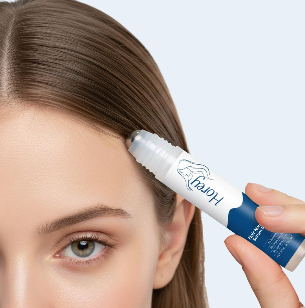 EELHOE Rosemary Hair Growth Serum Roll-On – 25 ml | 3% Rosemary, 2% Ginger, 3% Aloe | Paraben & Sulfate-Free