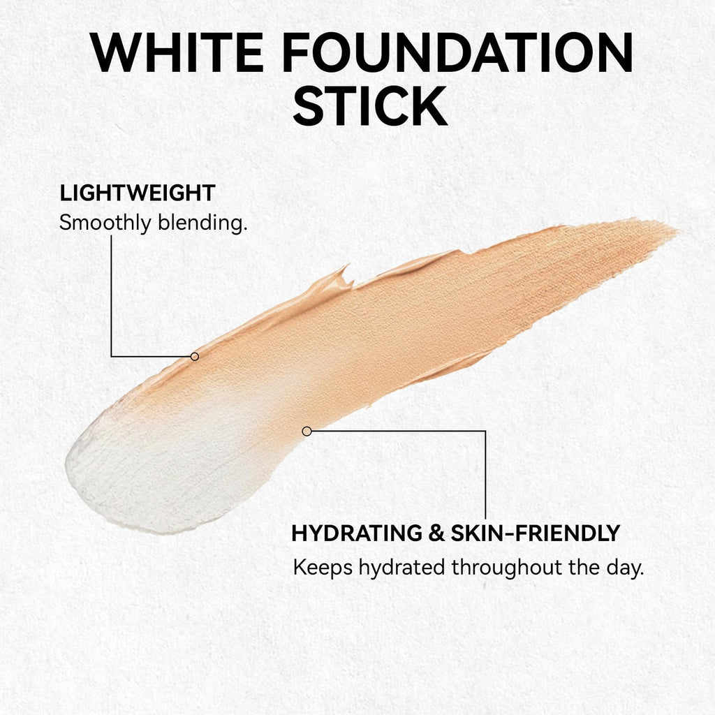 EELHOE Color Changing Foundation Stick – 2-in-1 Dual Ended with Built-In Brush | Hydrating Full Coverage