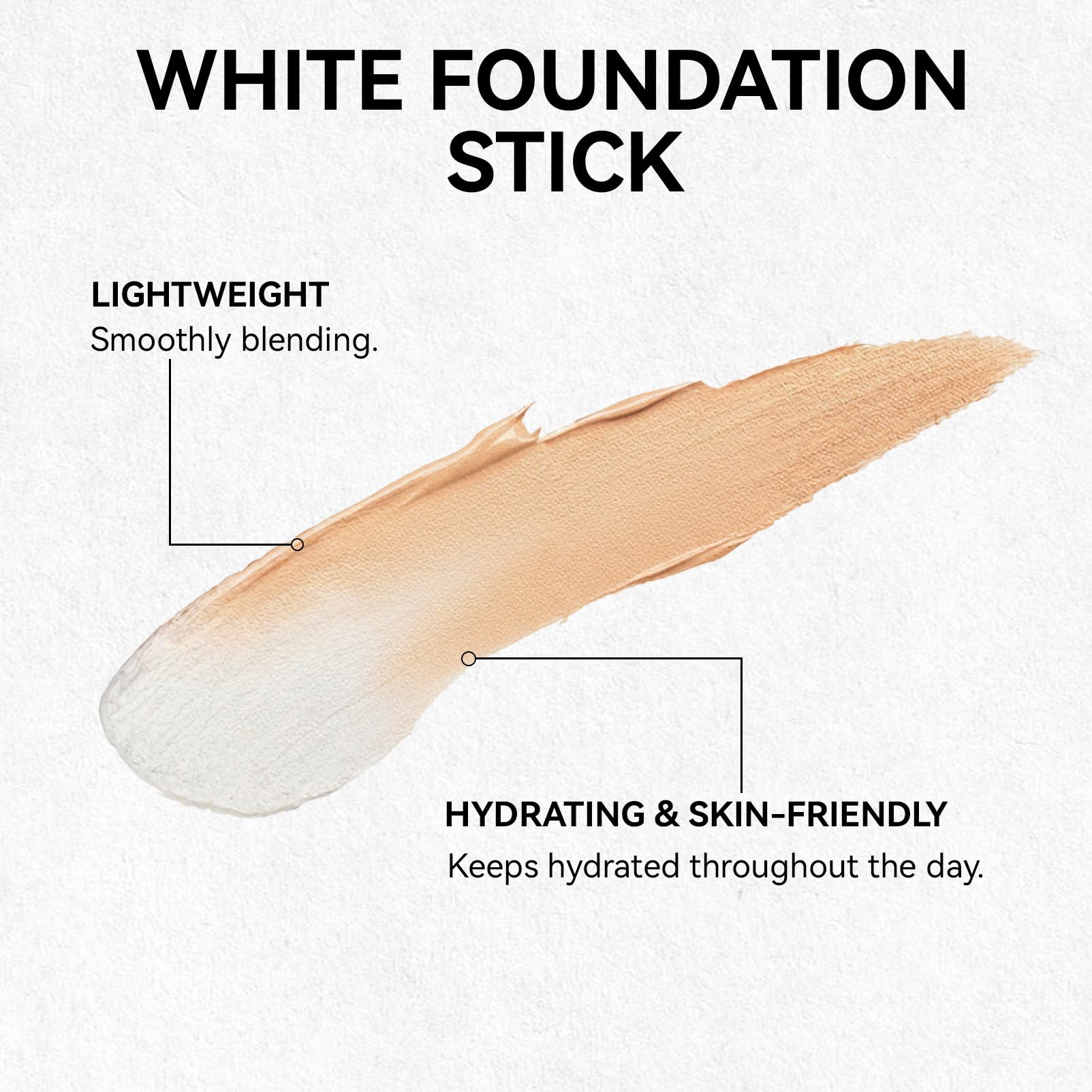 EELHOE Color Changing Foundation Stick – 2-in-1 Dual Ended with Built-In Brush | Hydrating Full Coverage