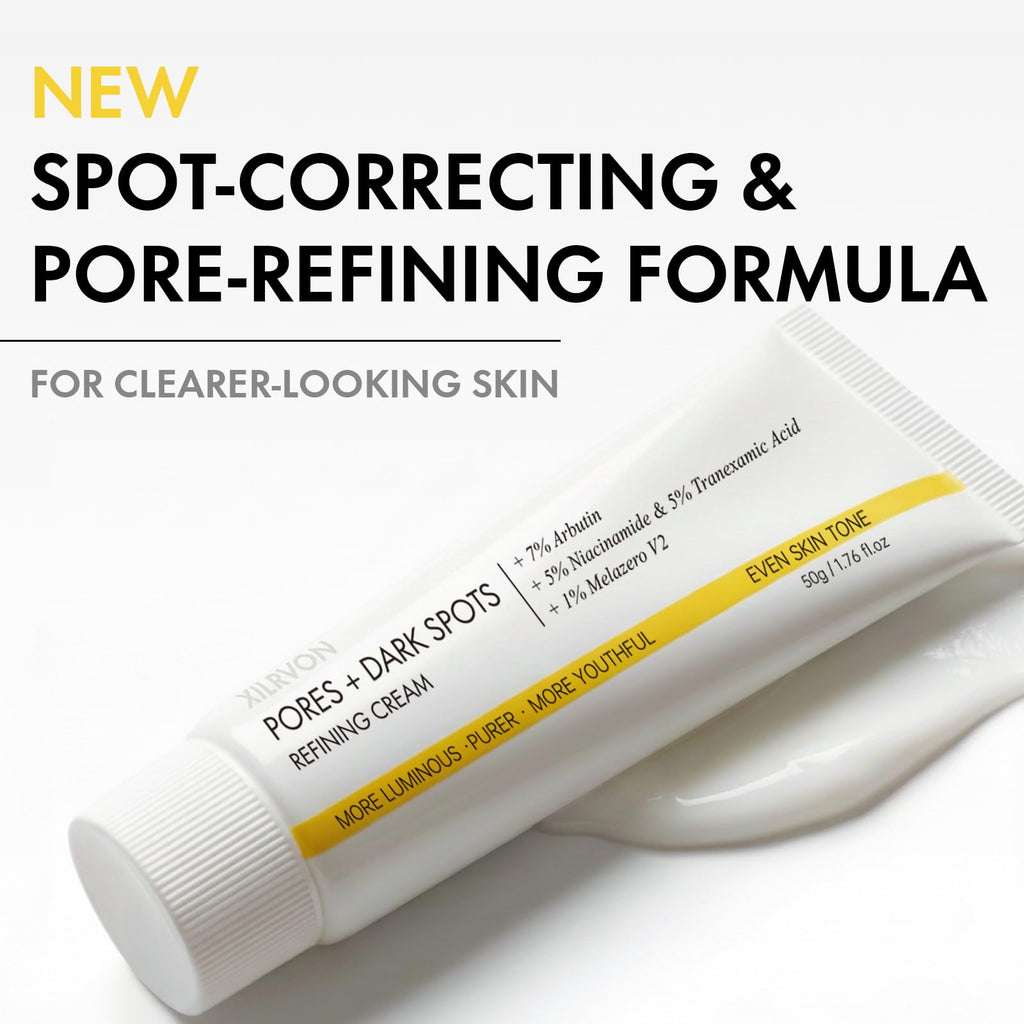 EELHOE Pores + Dark Spots Refining Cream with Arbutin, Niacinamide & Tranexamic Acid | Gentle Hydrating Daily Moisturizer for Sensitive Skin