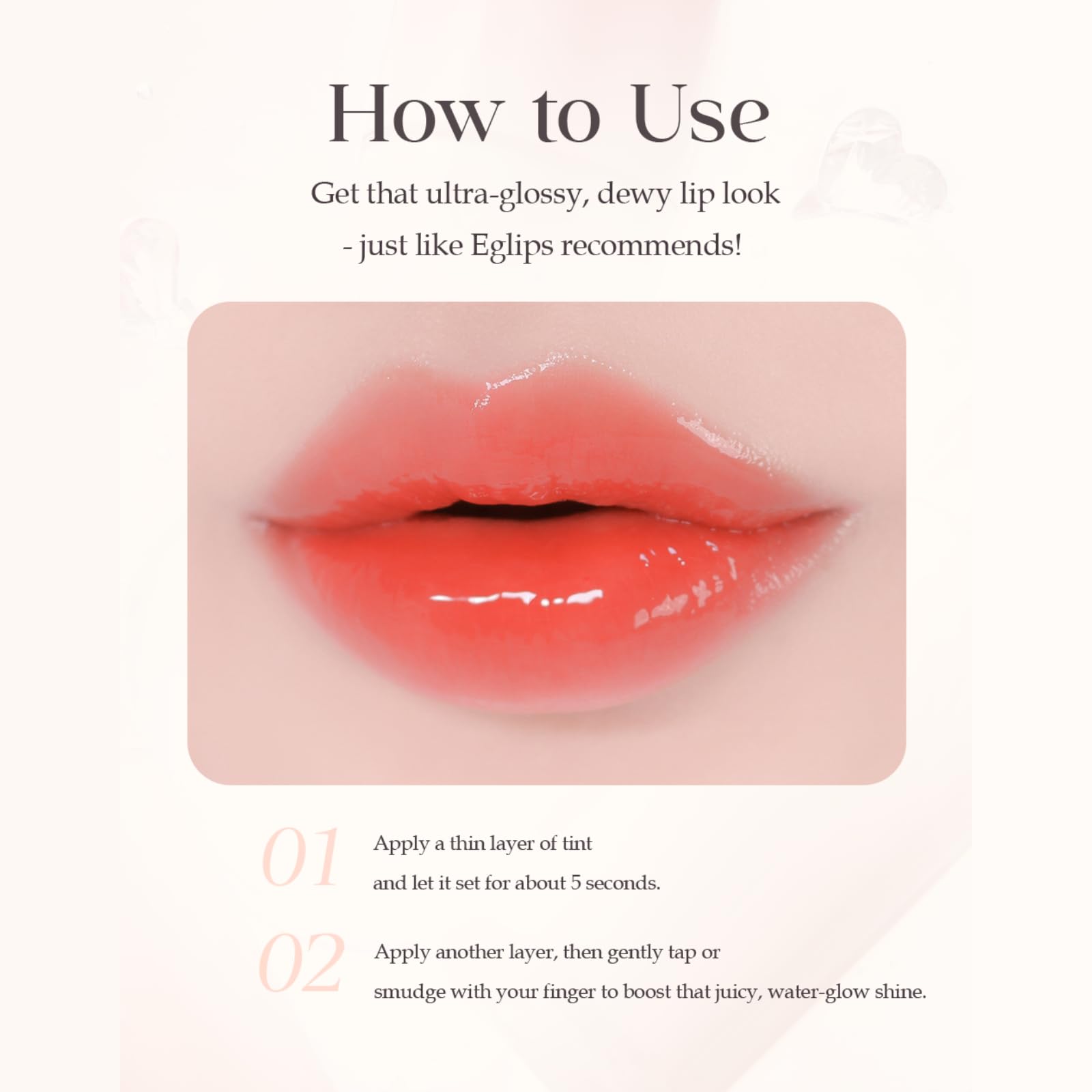 EGLIPS DEW GLAZE TINT 04 FAIRY — Tint + Gloss Lip Hybrid