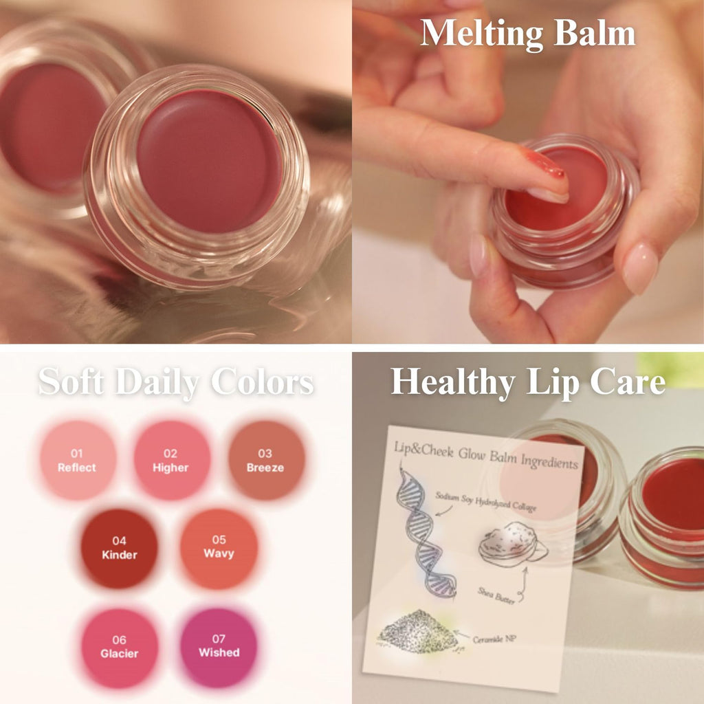 EGLIPS Lip & Cheek Glow Balm – Buildable Tinted Melting Balm for Lips & Cheeks