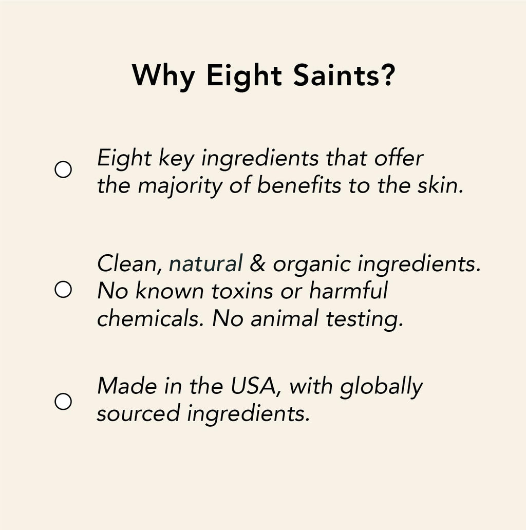 Eight Saints Pure Hyaluronic Acid Serum for Face – Hydration, Vitamin C & E, 1 oz