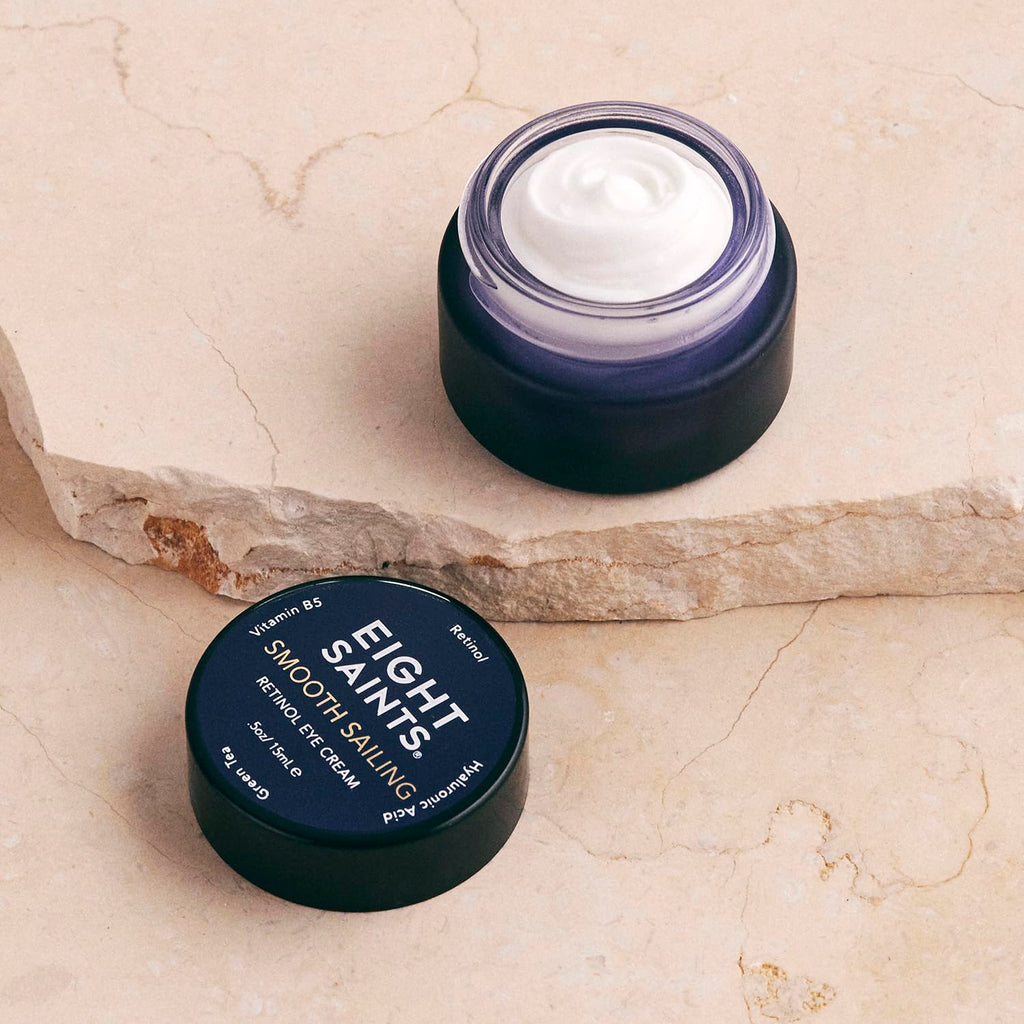 Eight Saints Retinol Eye Cream – Natural & Organic, Smooths Fine Lines | 0.5 oz