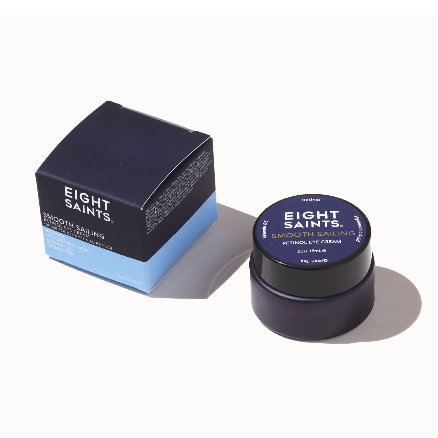 Eight Saints Retinol Eye Cream – Natural & Organic, Smooths Fine Lines | 0.5 oz