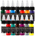 EIPTWH 14 Colors Tattoo Ink Set – 1/2oz Bottles for Bright, Long-Lasting Color