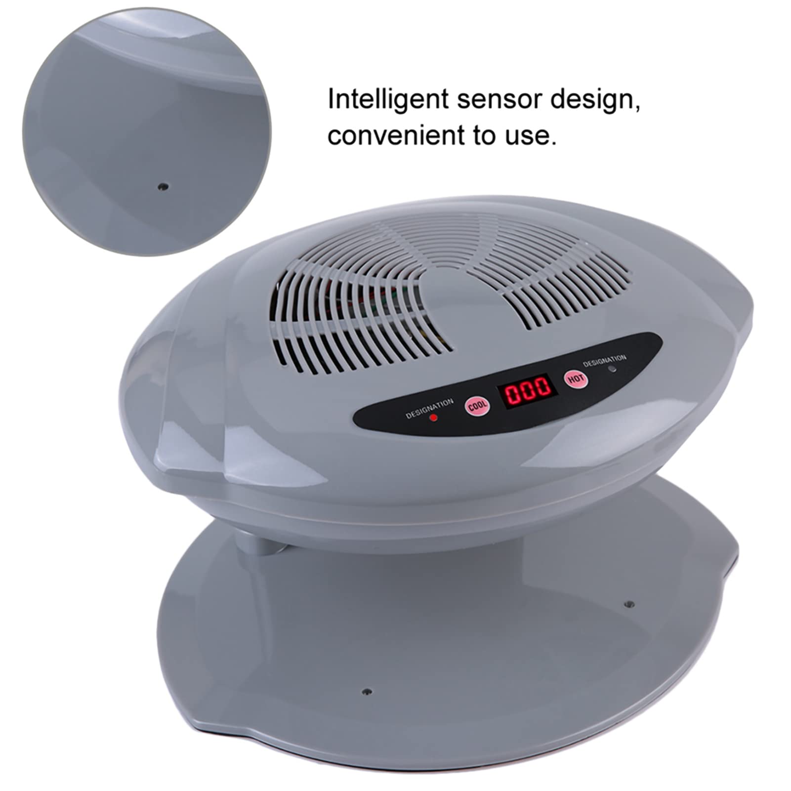 Ejoyous Air Nail Dryer – 2-in-1 Warm & Cool Air, Auto Sensor, Home & Salon