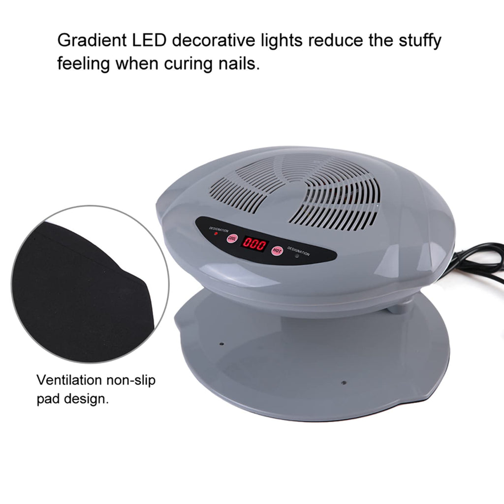 Ejoyous Air Nail Dryer – 2-in-1 Warm & Cool Air, Auto Sensor, Home & Salon