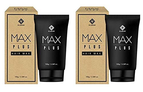 Elabore MAX Plus Hair Wax 2 Pack – 3.38 fl oz / 100 ml | Lightweight Hold for Men