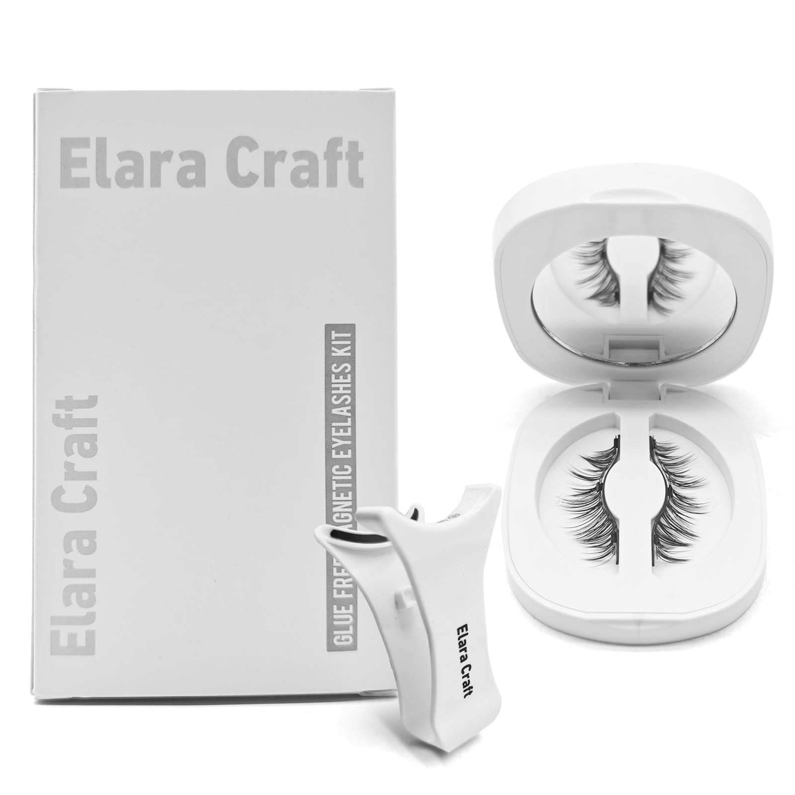 Elara Craft Magnetic Eyelashes with Applicator – Reusable, Glue-Free & Lightweight