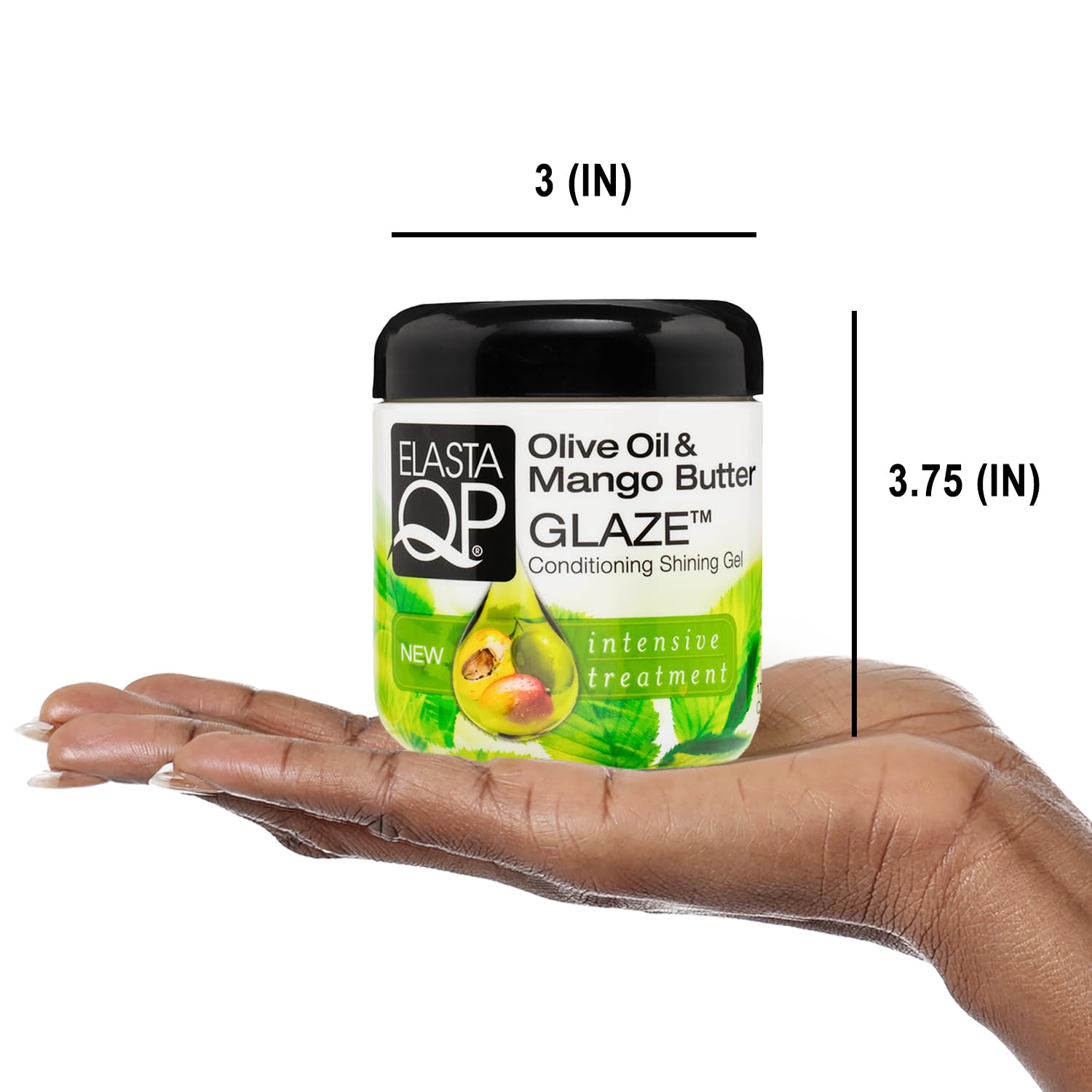 ELASTA QP Olive Oil & Mango Butter Glaze (3 Pack) – Soft, Defined Curls, Shine, 6 oz