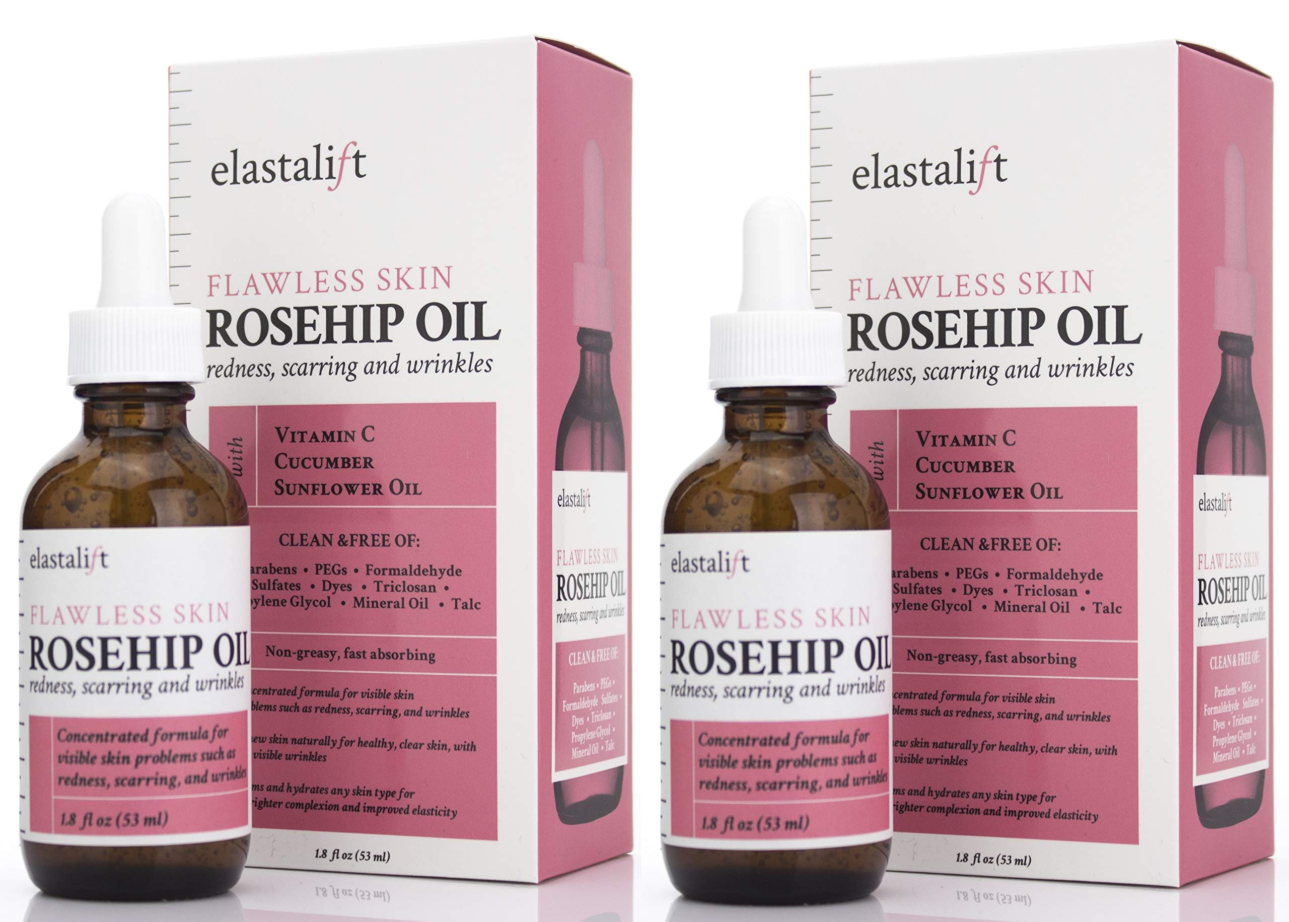 Elastalift Rosehip Oil with Vitamin C & Cucumber — 1.8 fl oz (Pack of 2)