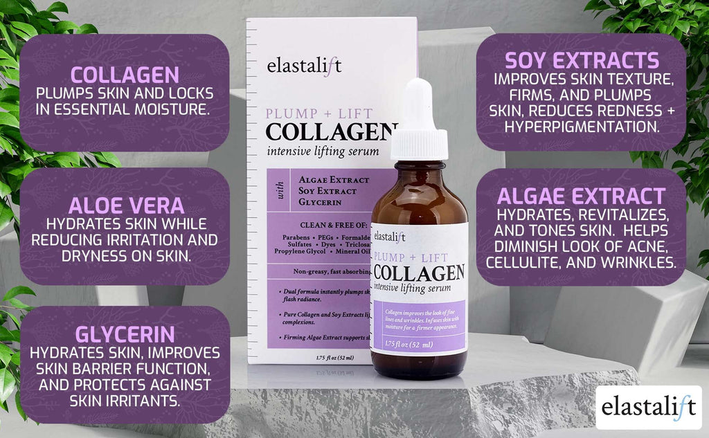 Elastalift Collagen Serum & Body Cream 2pc Bundle – Lift, Plump, Firm Skin