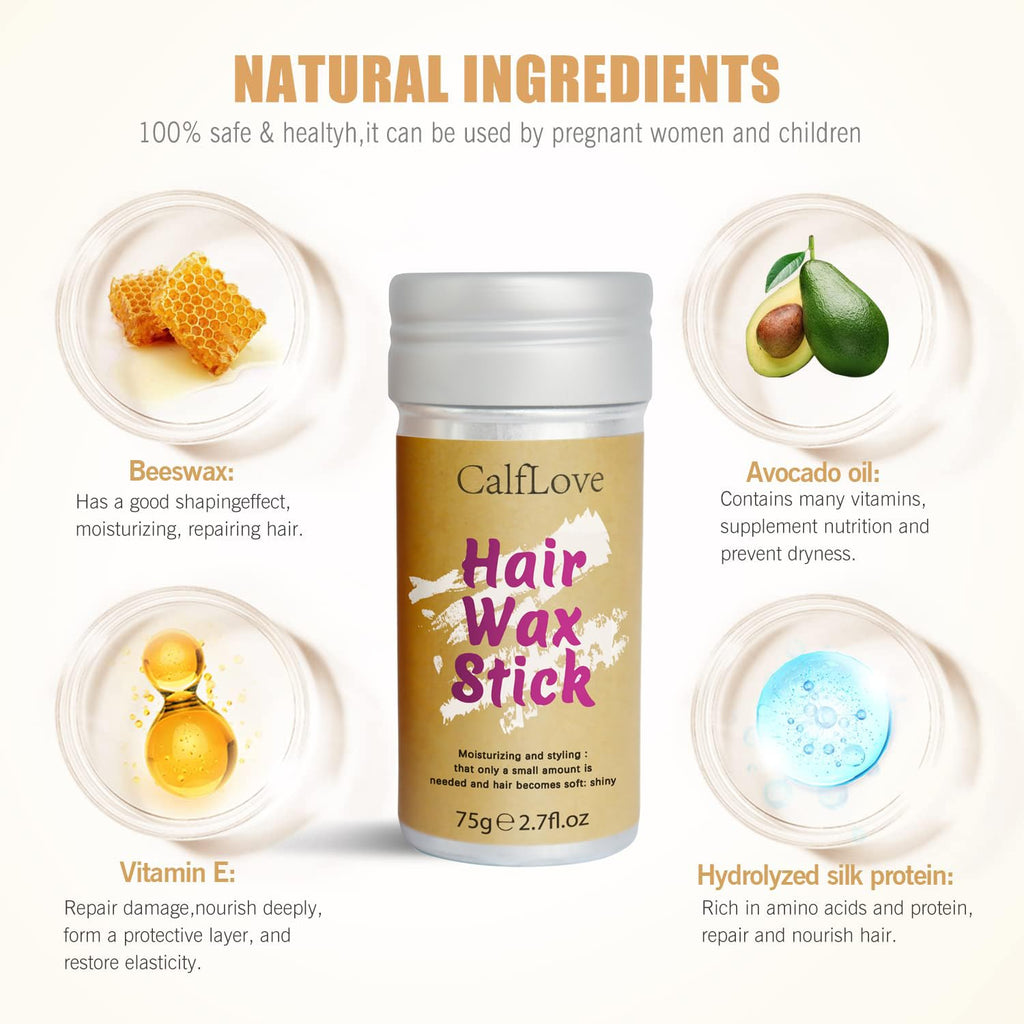 ELCHHIRSCH Hair Wax Stick & 11-Piece Styling Kit – Non-Greasy, Flyaway Control