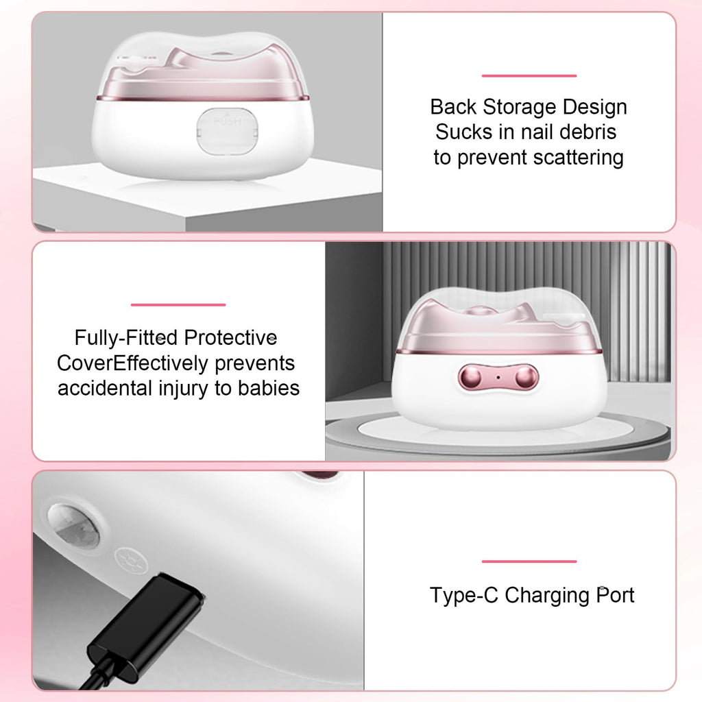 2026 Electric Nail Clipper 4-in-1: Automatic Trimmer with LED Light & UV Curing