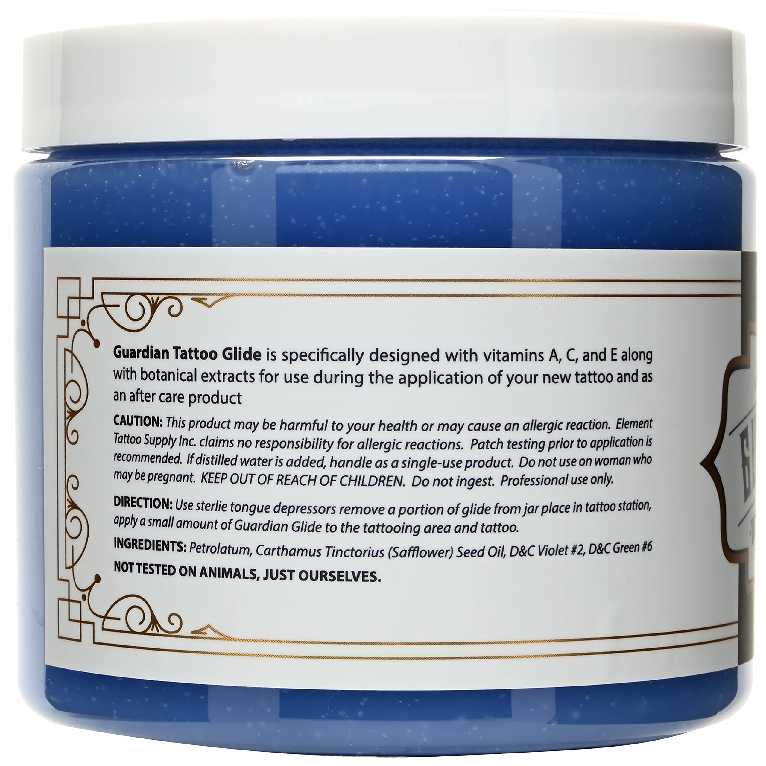 Guardian Tattoo Glide Gel by Element Tattoo Supply – During Tattooing & Aftercare Ointment, 13 oz