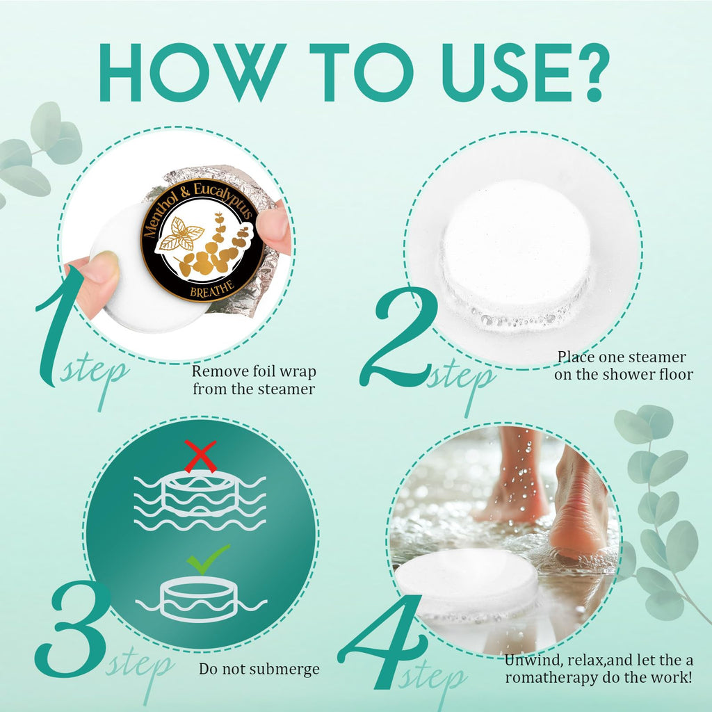 Valentine's Day Gifts for Him | Eletorot Eucalyptus Shower Steamers 6 Pack