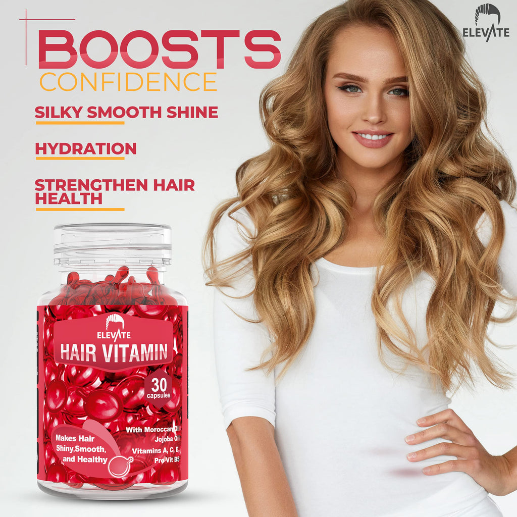 Elevate Hair Treatment Serum Capsules – Conditioning & Repair with Argan & Jojoba Oils