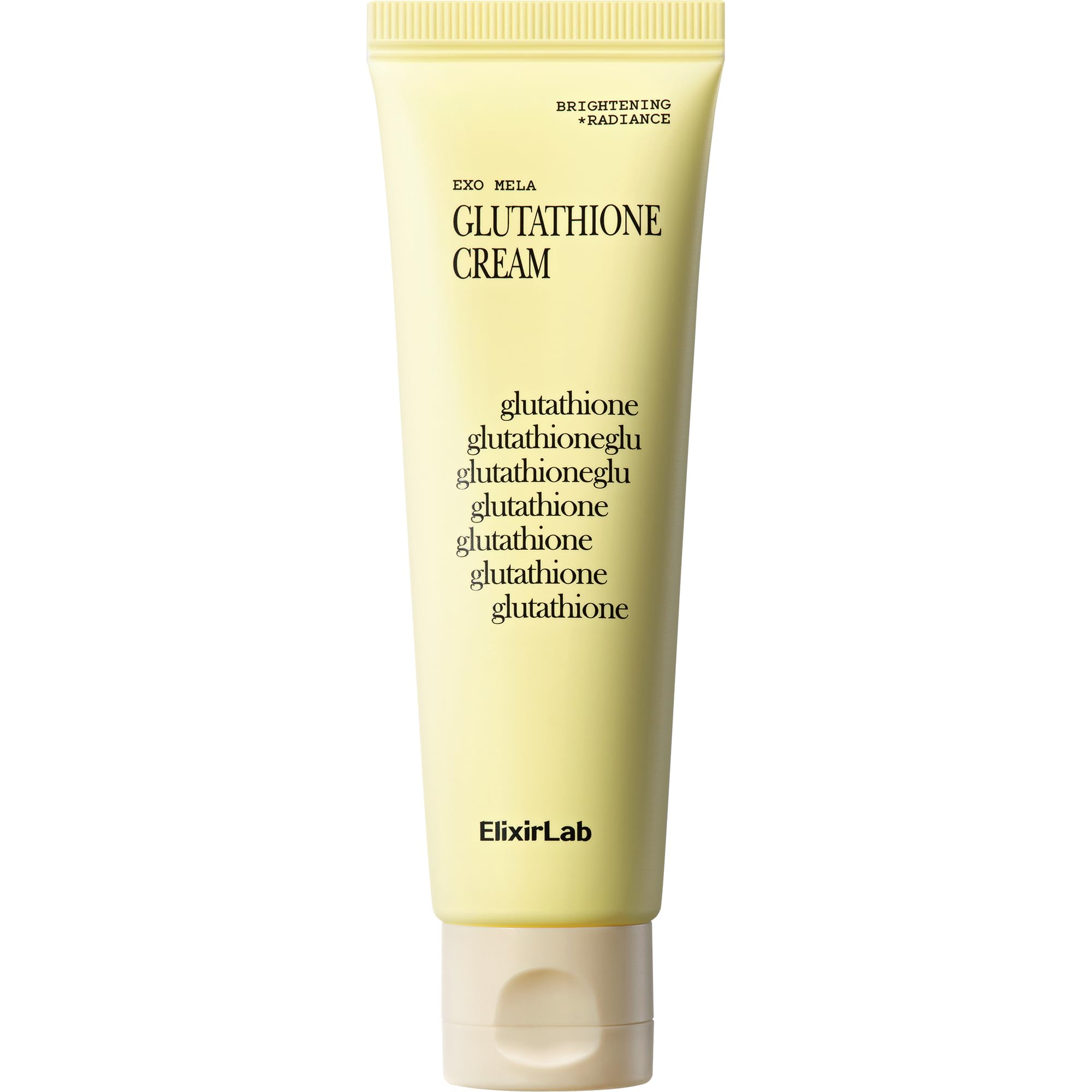 elixirlab Glutathione Cream 10,000ppm – Brightening Moisturizer with Niacinamide & Cica Exosome | 1.76 oz