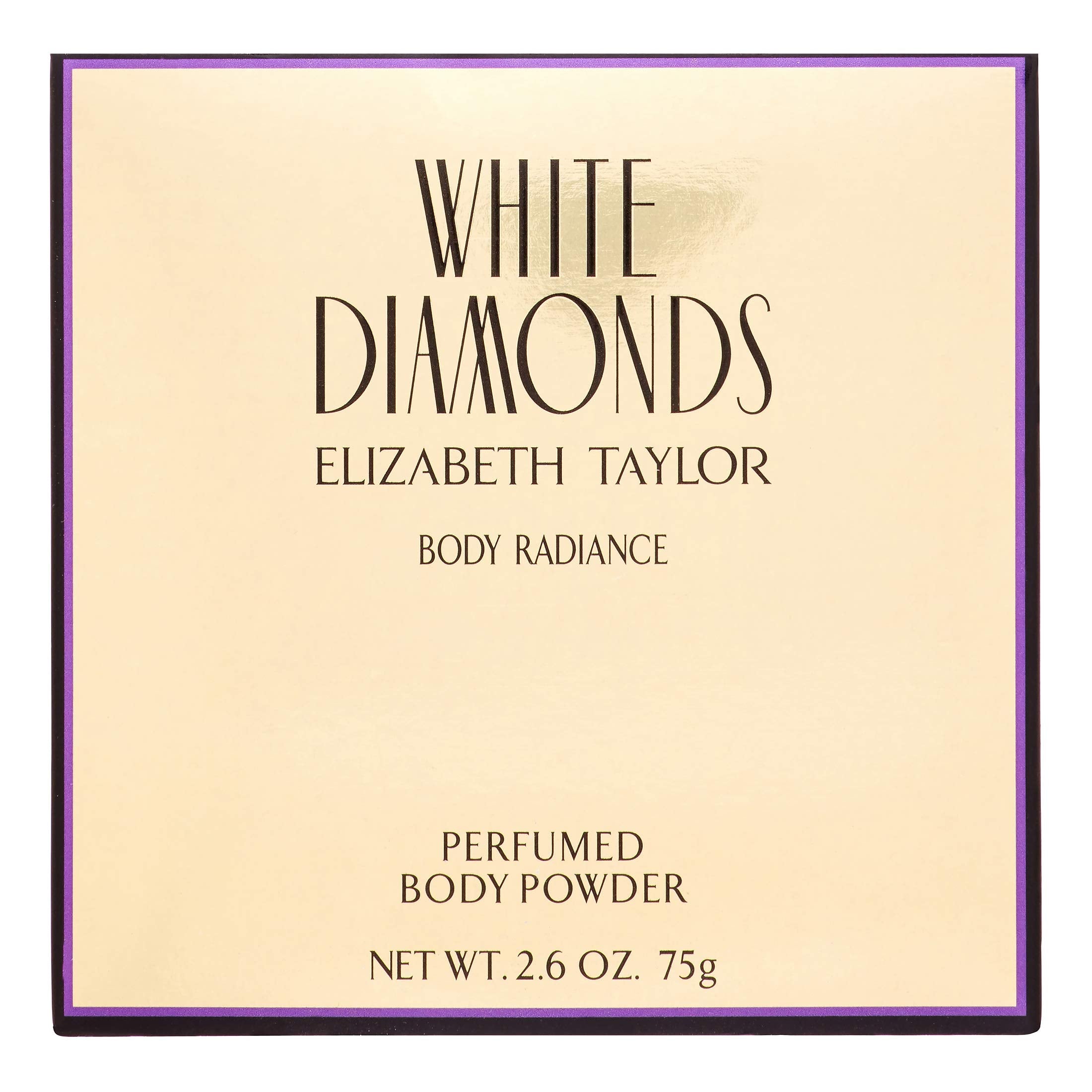 Elizabeth Taylor White Diamonds Body Radiance Perfumed Body Powder – 2.6 oz (Pack of 4)