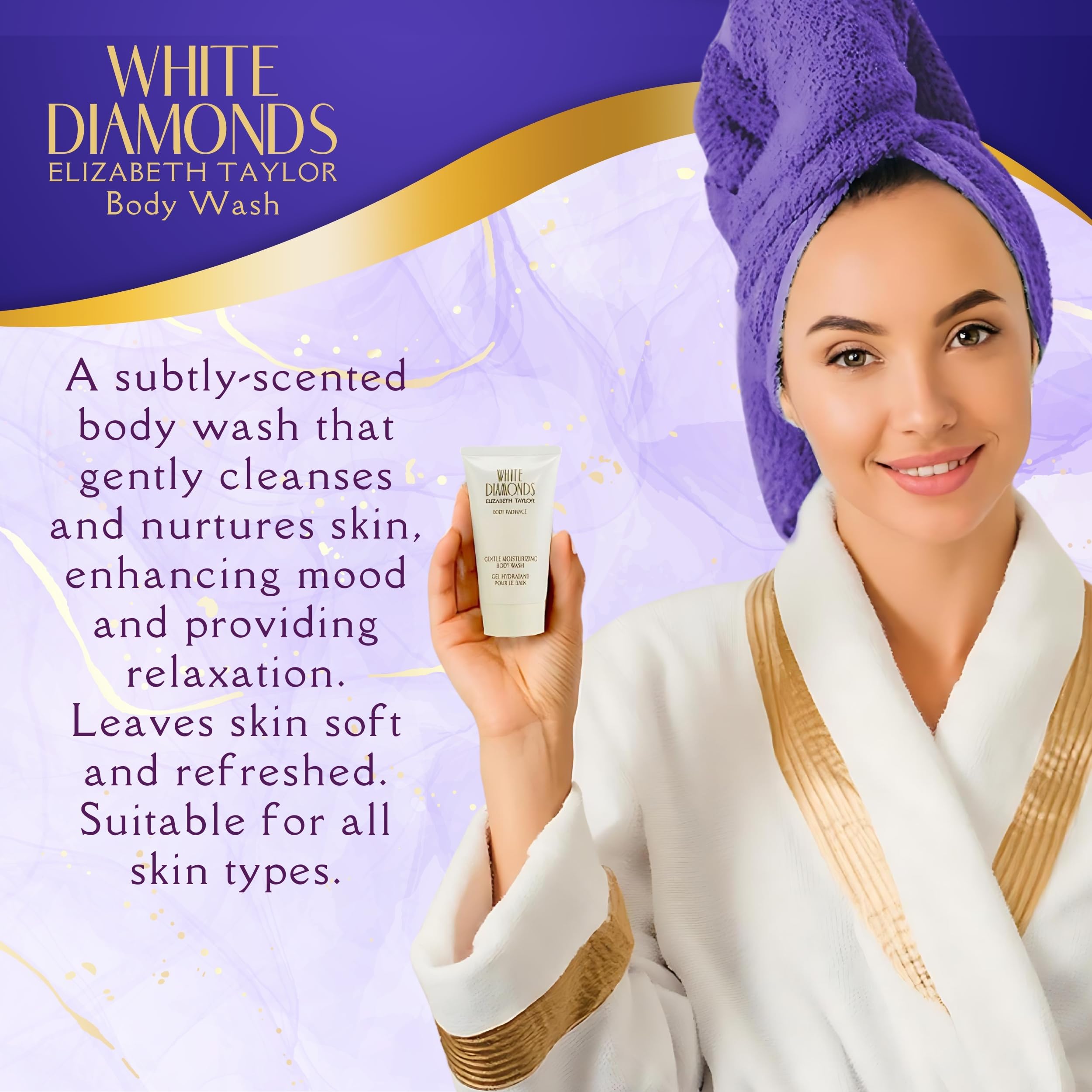 Elizabeth Taylor White Diamonds Gift Set – 4-Pc (1.7 Fl Oz) for Women