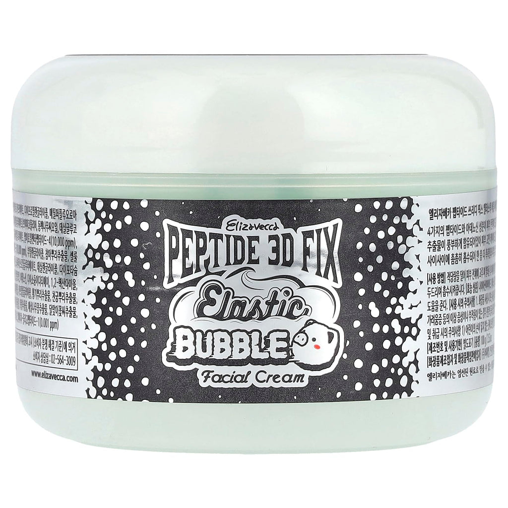Elizavecca 3D Peptide Elastic Water Bubble Cream – 100 g for All Skin Types