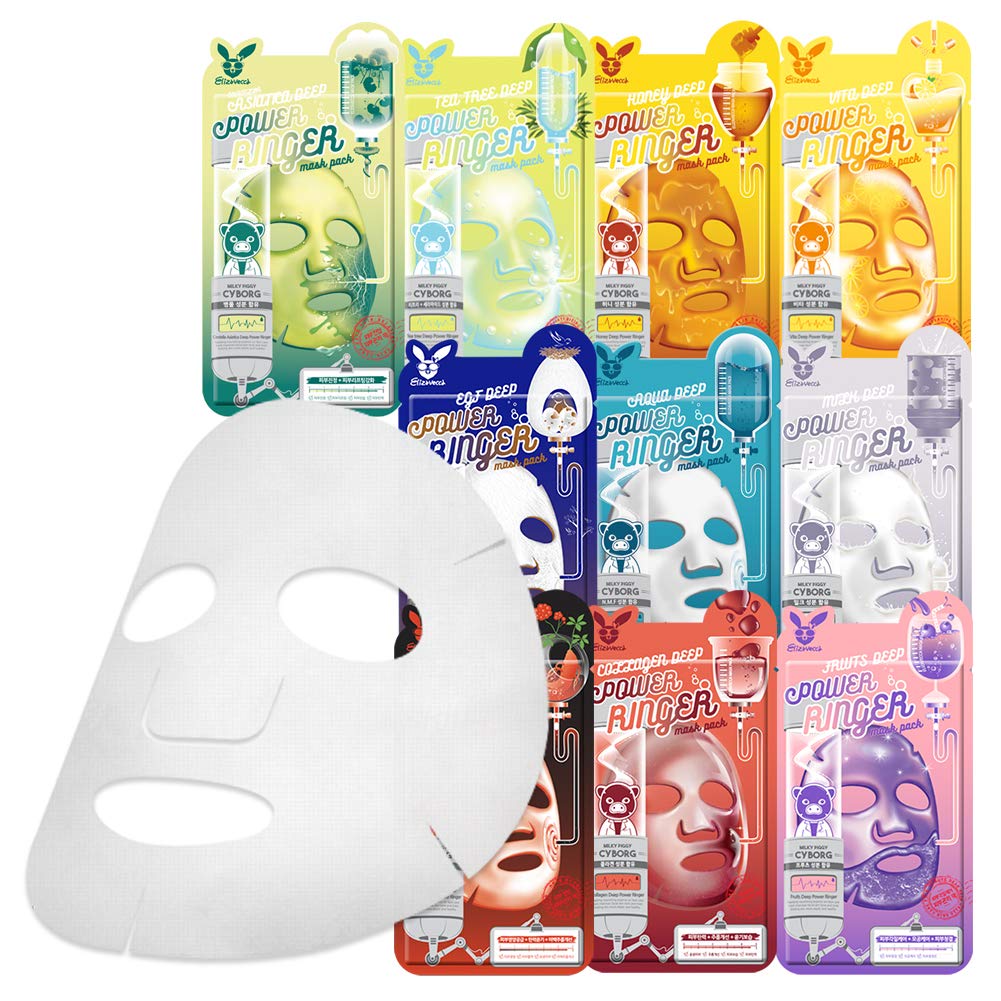 Elizavecca Deep Power Ringer 10 Type Mask Packs | Korean Sheet Masks Collection