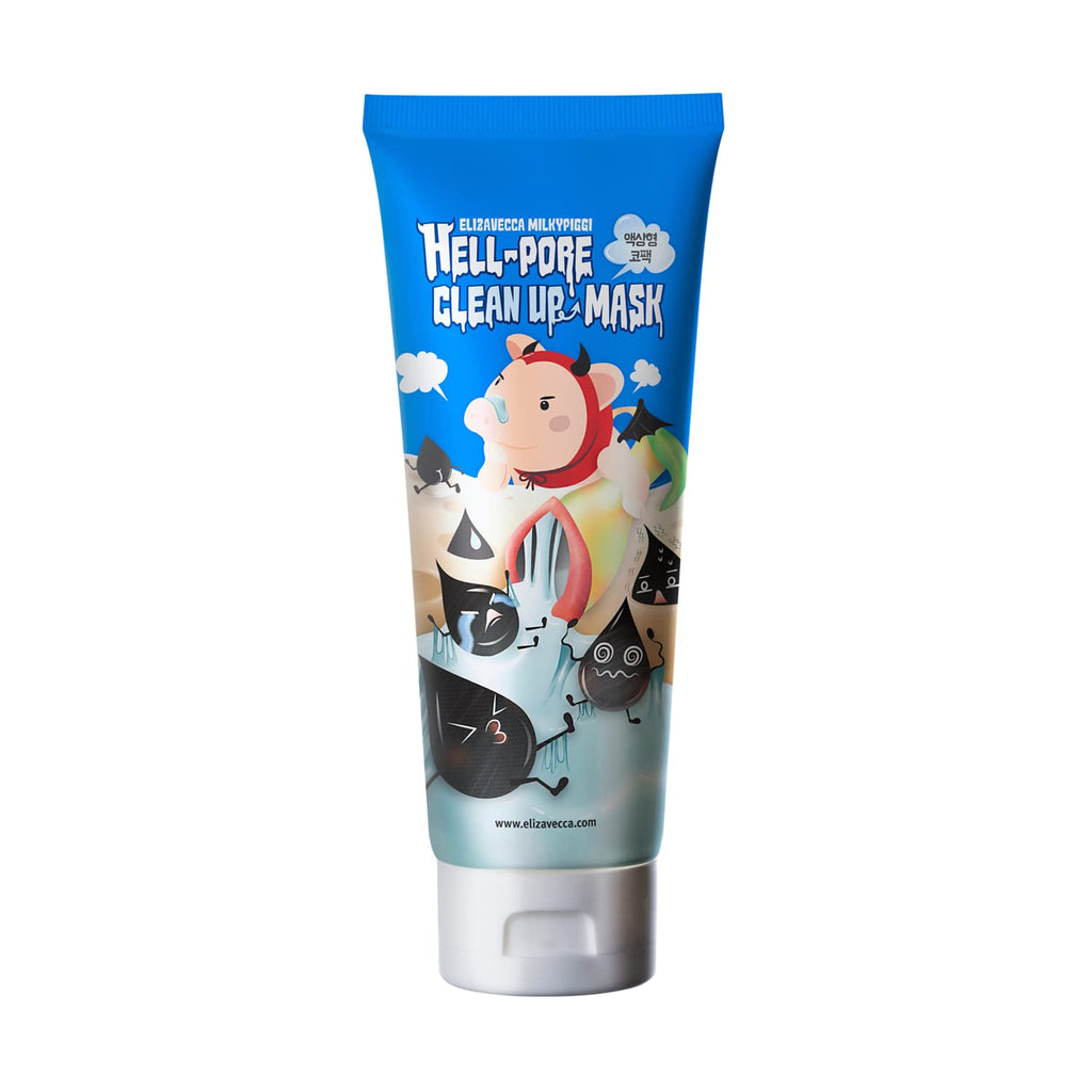 Elizavecca Milky Piggy Hell Pore Clean Up Mask 100ml – Peel Off Charcoal Pore Strips & Pore Cleansing