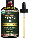 Ella & Eden Organic Moroccan Argan Oil — 100% Pure Cold-Pressed USDA Certified Unrefined, 4 Fl Oz