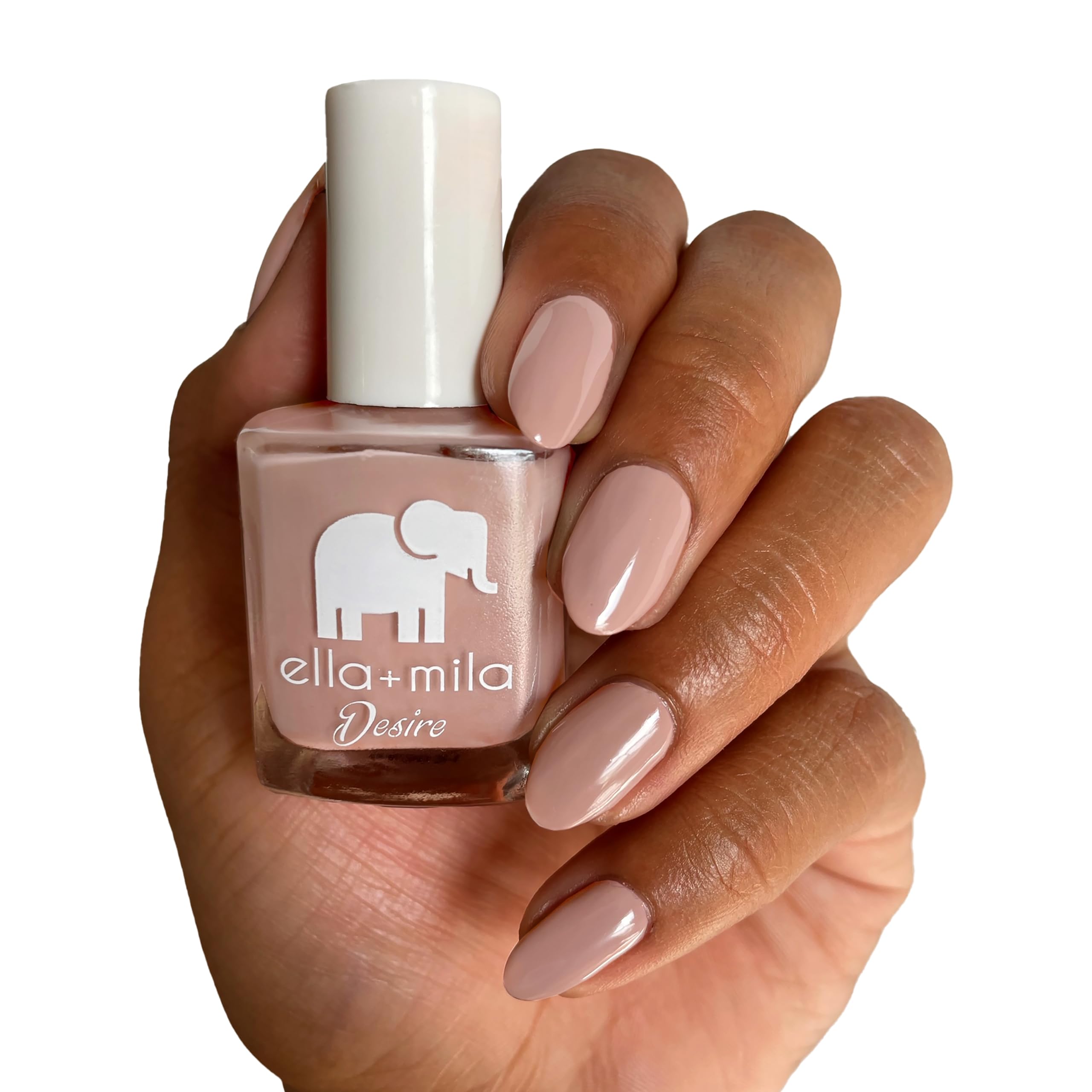 ella+mila Desert Suede Pink Nail Polish — Fast Dry, Long-Lasting, Chip-Resistant (0.45 fl oz)