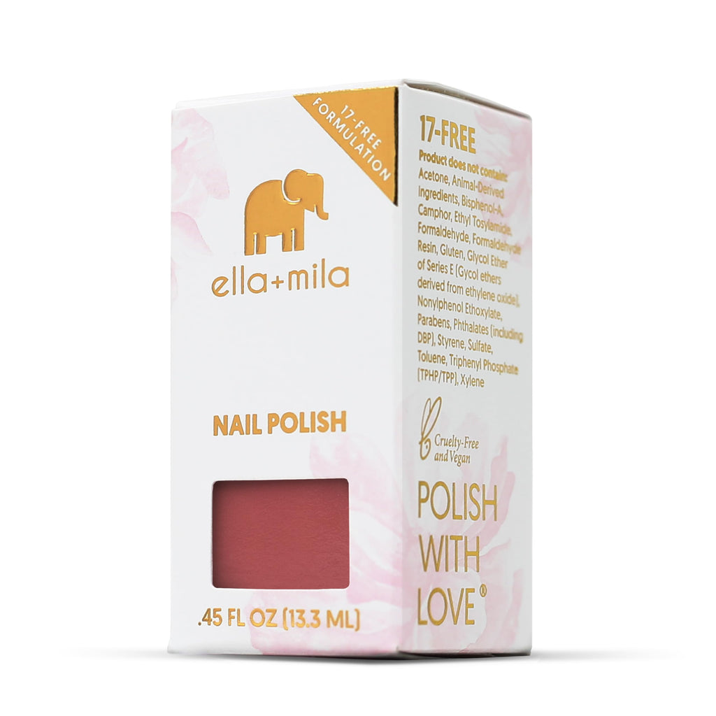 ella+mila Sixth Fix Pink Nail Polish – Quick Dry, Chip-Resistant, Long-Lasting (0.45 fl oz)