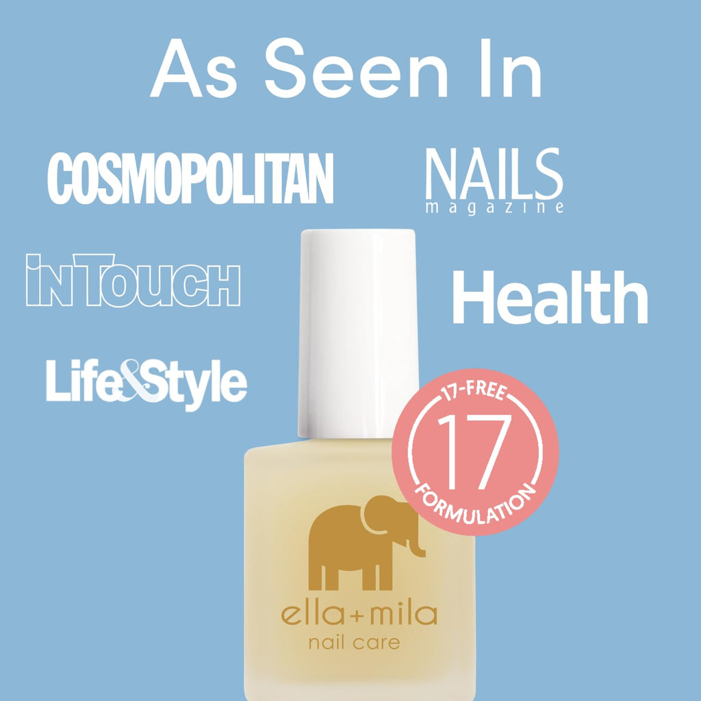 ella+mila Ridge Filler Base Coat Nail Polish – Smoothing Nail Treatment & Long-Lasting Ridge Filler