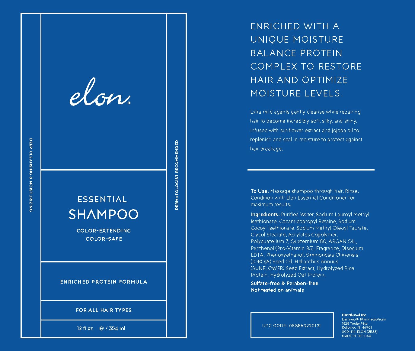 Elon Complete Care Kit for Thinning Hair – Shampoo, Conditioner & R3 Supplement (No Sulfates, Parabens, or Phthalates)