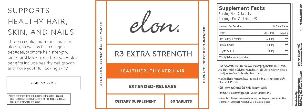 Elon Complete Care Kit for Thinning Hair – Shampoo, Conditioner & R3 Supplement (No Sulfates, Parabens, or Phthalates)