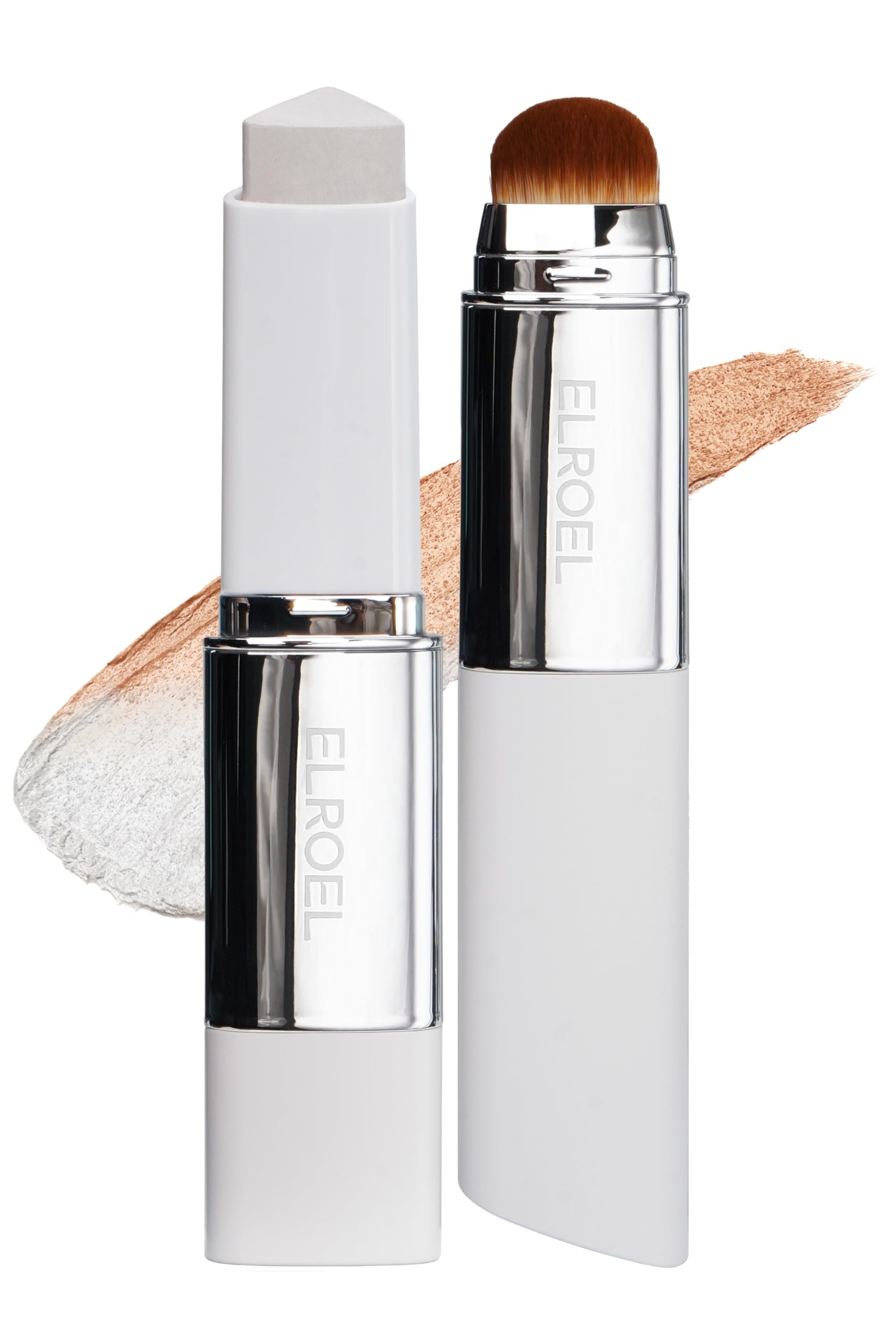ELROEL Blanc Cover Stick V White – Color-Changing Foundation with Volufiline | Dewy Buildable Coverage
