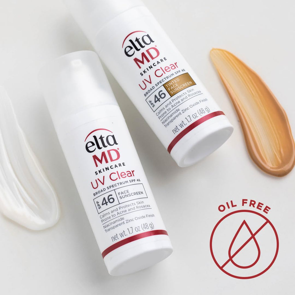 EltaMD UV Clear Tinted Face Sunscreen SPF 46 — Oil-Free, Zinc Oxide, Dermatologist Recommended