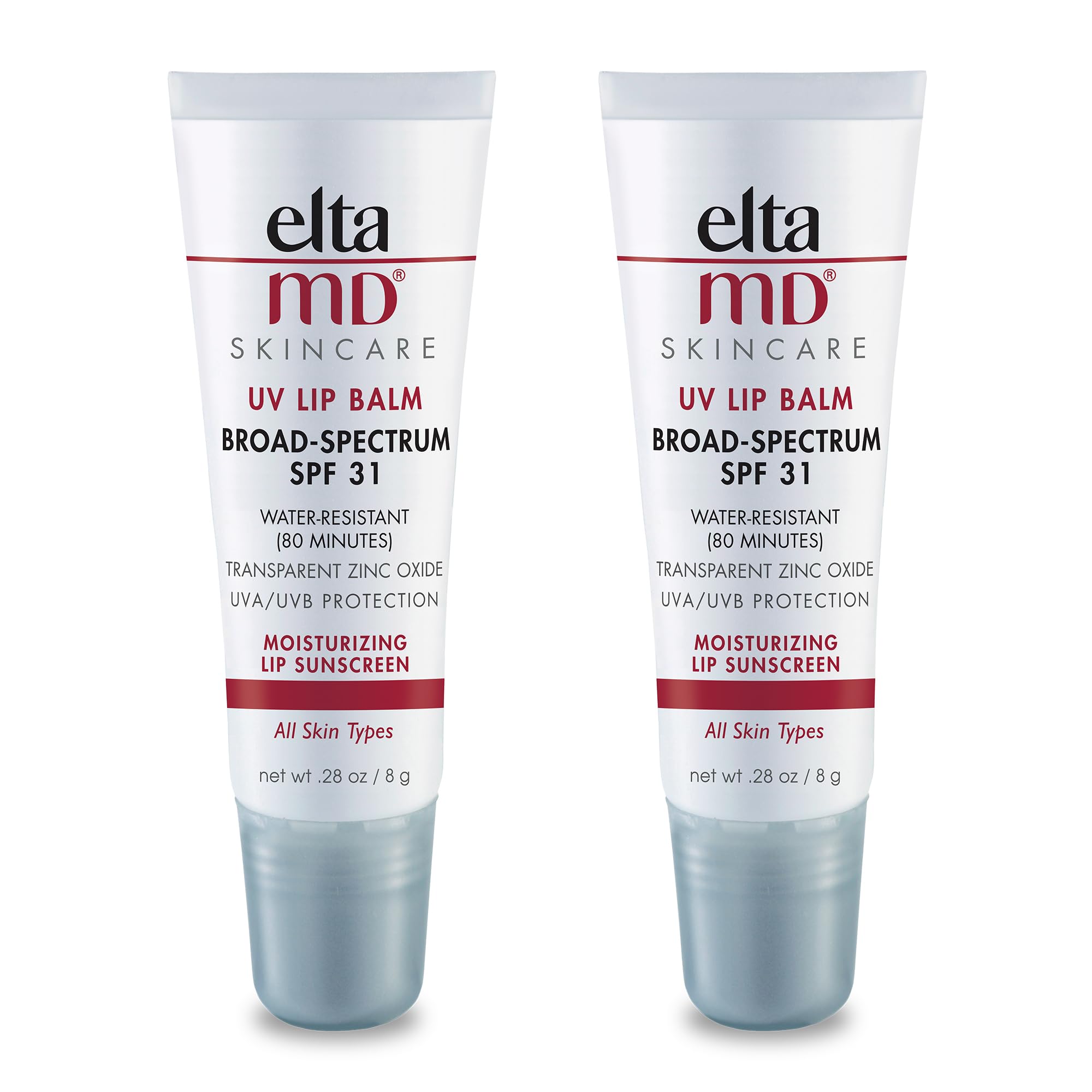 EltaMD UV Lip Balm SPF 30+ – Sunscreen Lip Moisturizer, 0.28 oz Tube (Pack of 2)