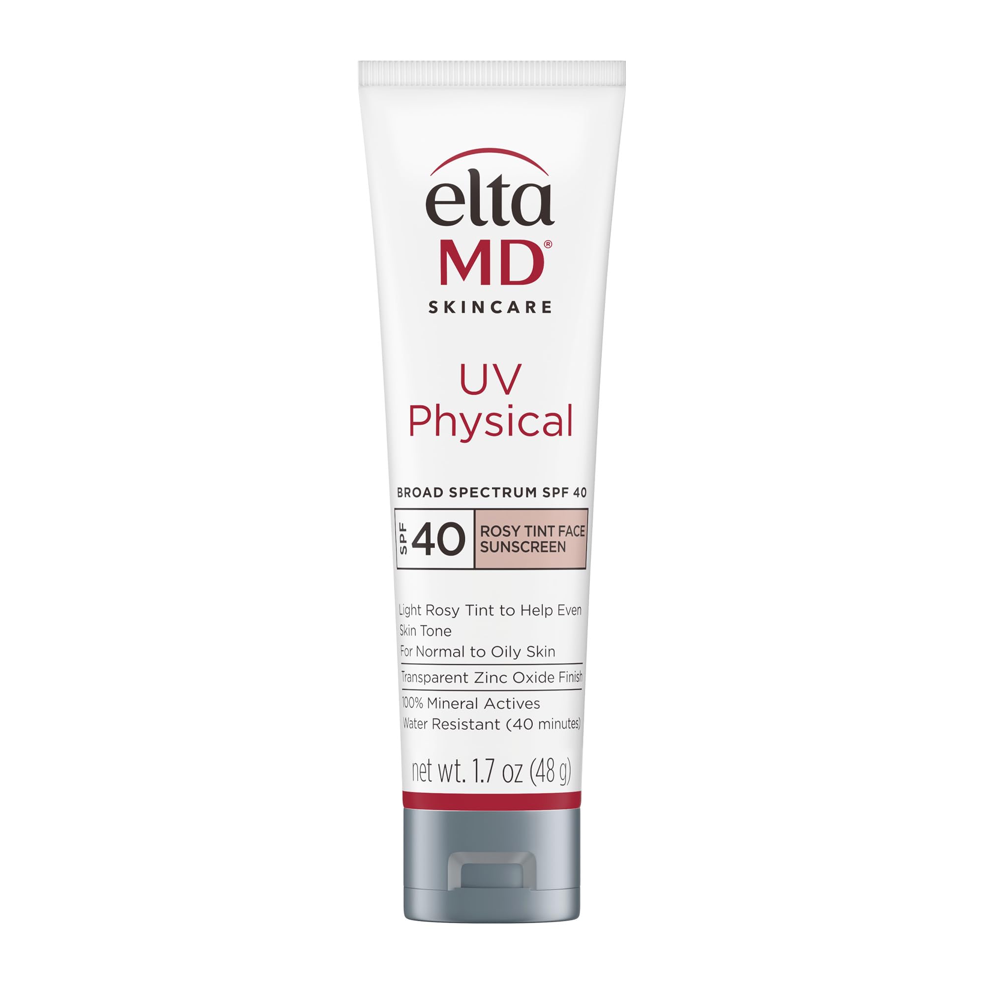 EltaMD UV Physical Rosy Tint SPF 40 – Mineral Sunscreen for Face | 1.7 oz