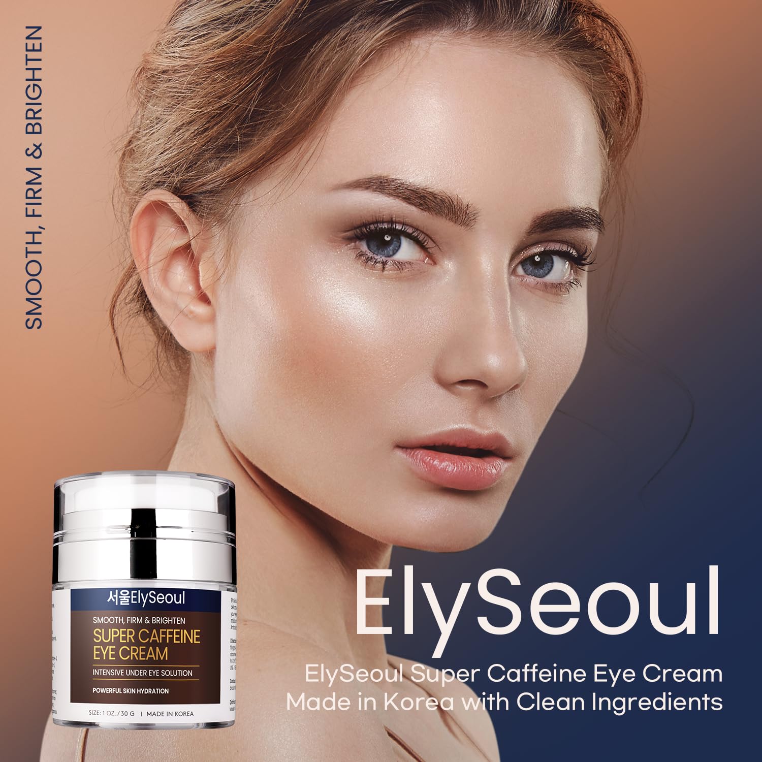 ElySeoul Korean Caffeine Collagen Eye Cream – Puffiness, Dark Circles & Hydration