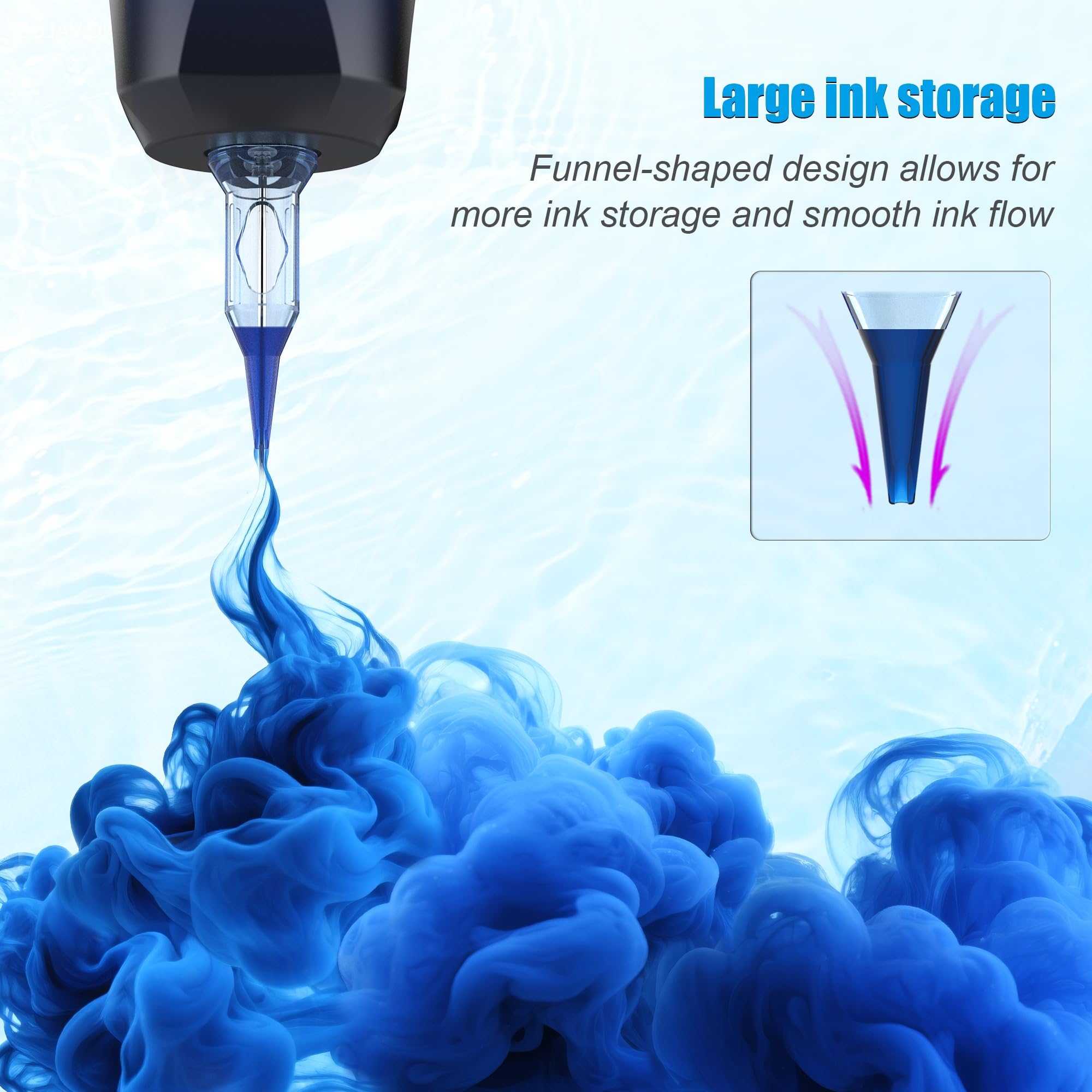 Emalla Eliot Tattoo Cartridge Needles 20Pcs #10 Bugpin Curved Magnum 0.30mm 5.0mm Taper | 1009CML