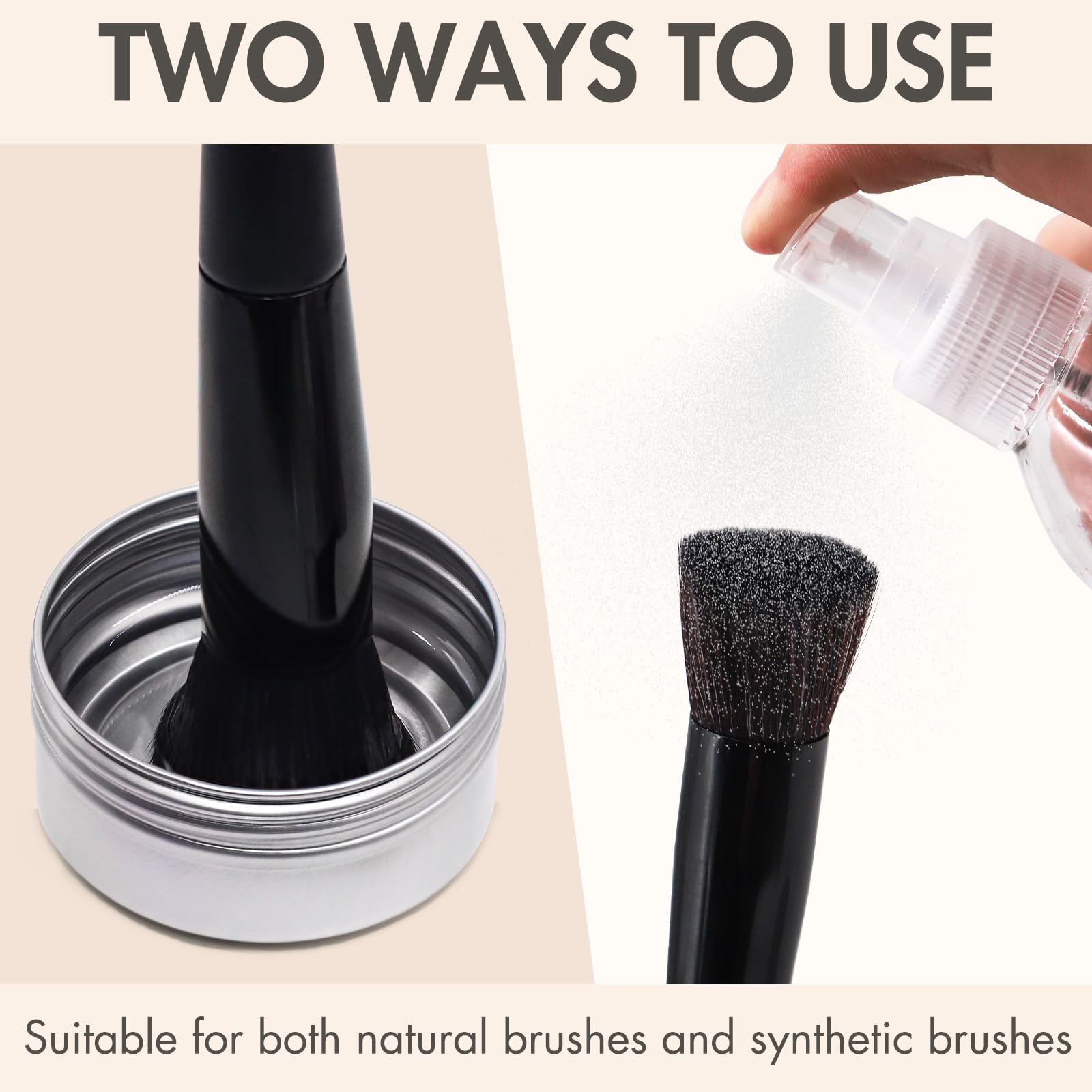 Embagol Makeup Brush Cleaner – Rinse-Free, Quick-Dry, Vegan & Cruelty-Free, 2-Pack (1000 ml / 33.8 fl oz)