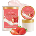 Embleaf Strawberry Body Butter – Shea Moisturizer for Dry Skin (3.4 fl oz + 6.8 fl oz)